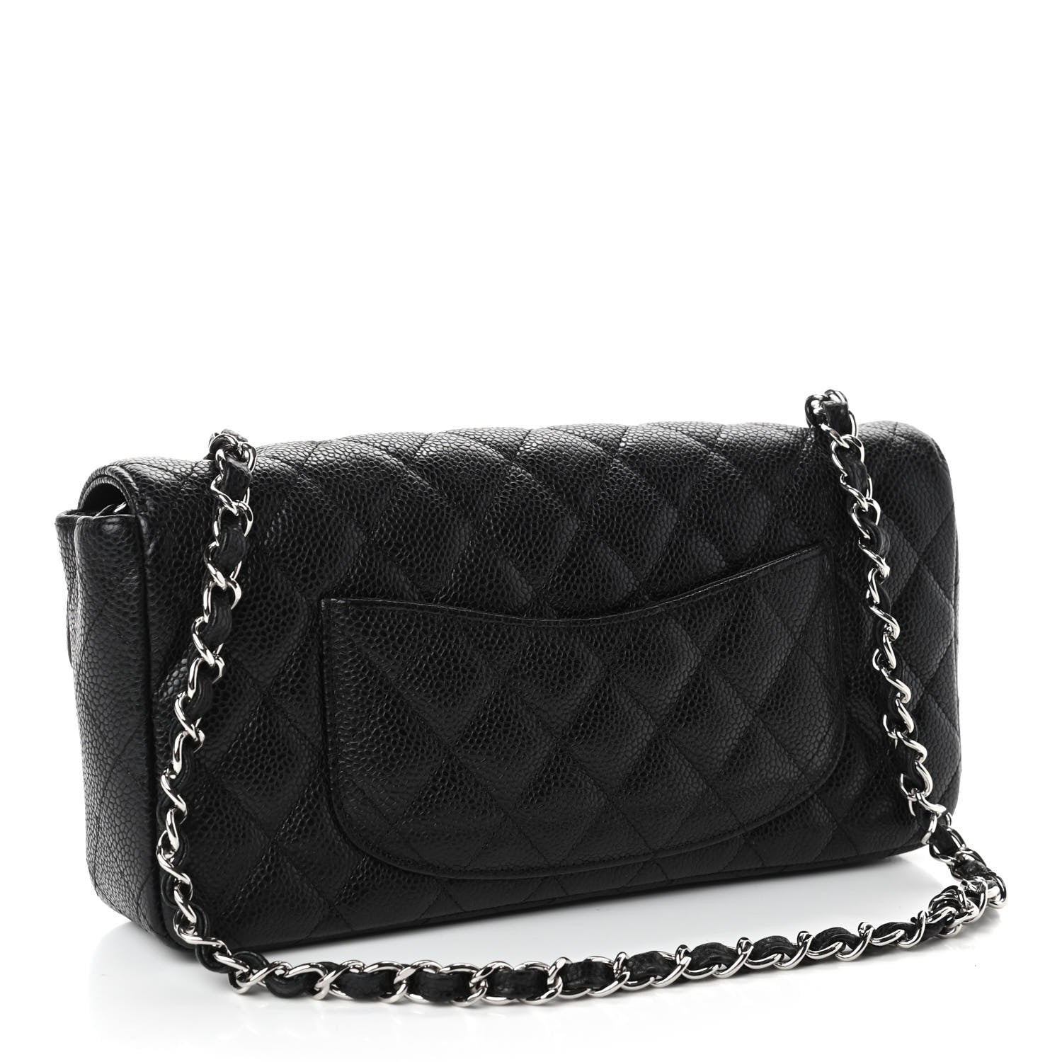 Chanel Caviar Quilted East West Flap Black 2 of 4