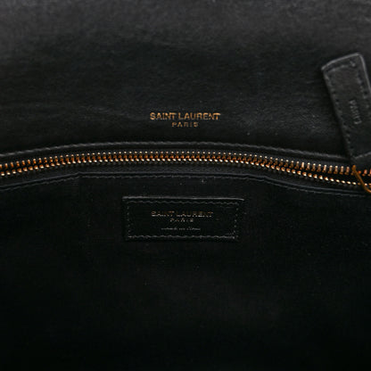 Saint Laurent Lambskin Matelasse Monogram Medium Niki Chain Satchel Black 5 of 8