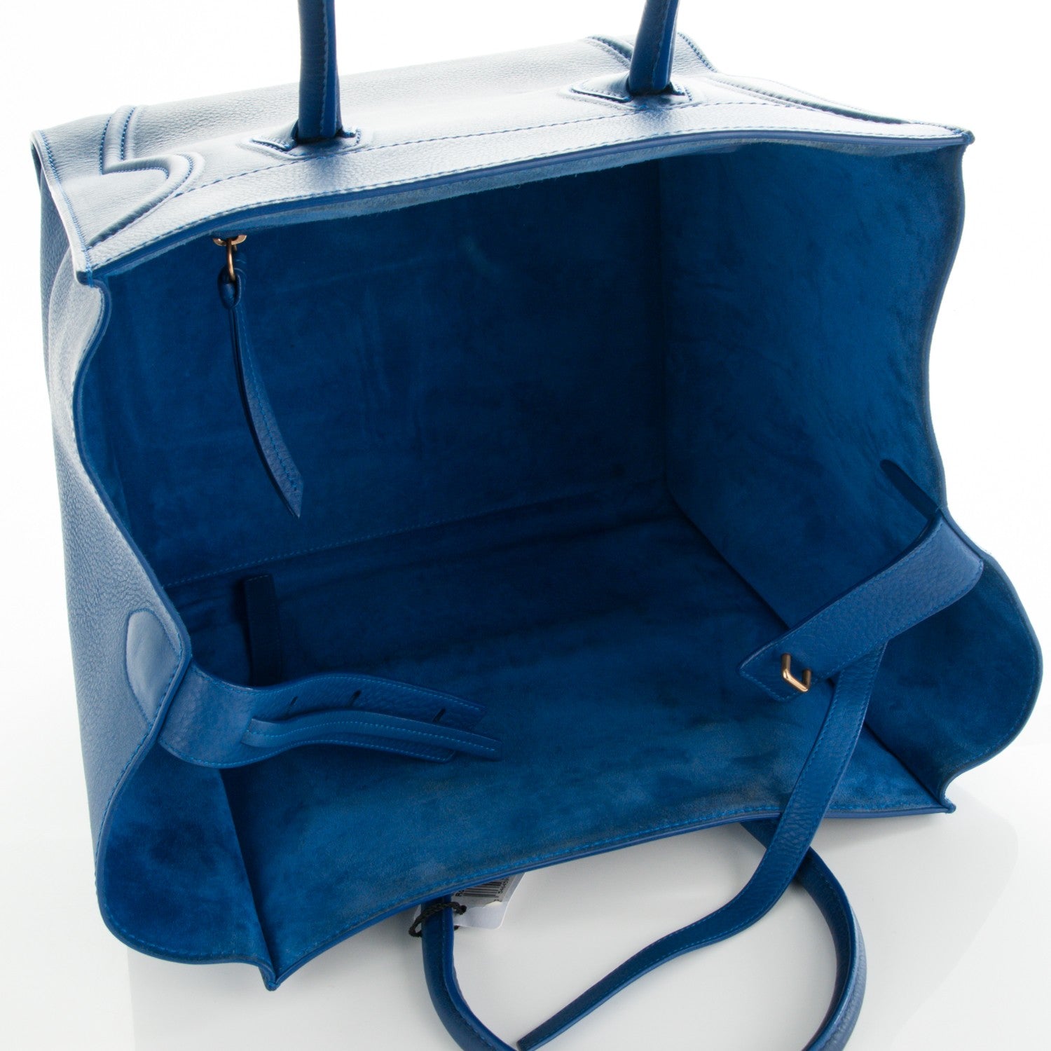 Celine Supple Calfskin Medium Phantom Luggage Royal Blue 5 of 7
