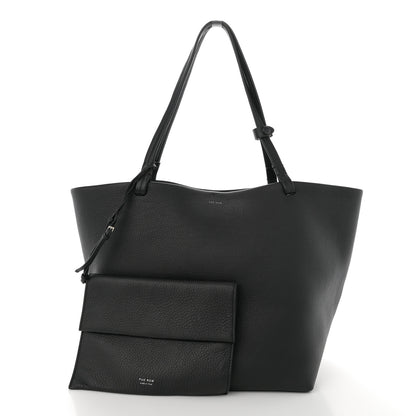The Row Grained Calfskin Park Tote Three Black 3 of 13