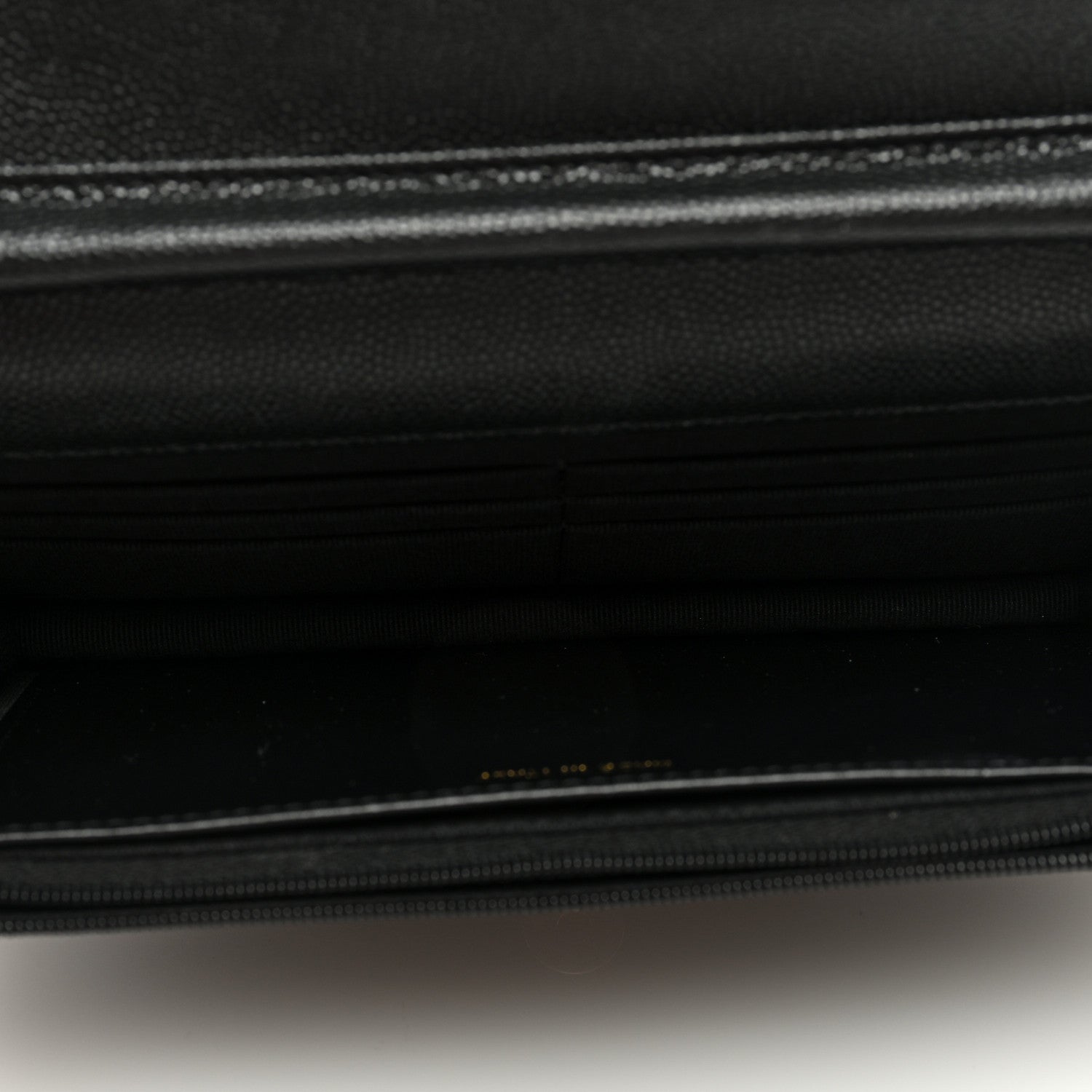 Chanel Caviar Quilted Crystal Enamel CC Wallet On Chain WOC Black 5 of 9
