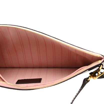 Louis Vuitton Damier Ebene Neverfull MM GM Pochette Rose Ballerine 5 of 6