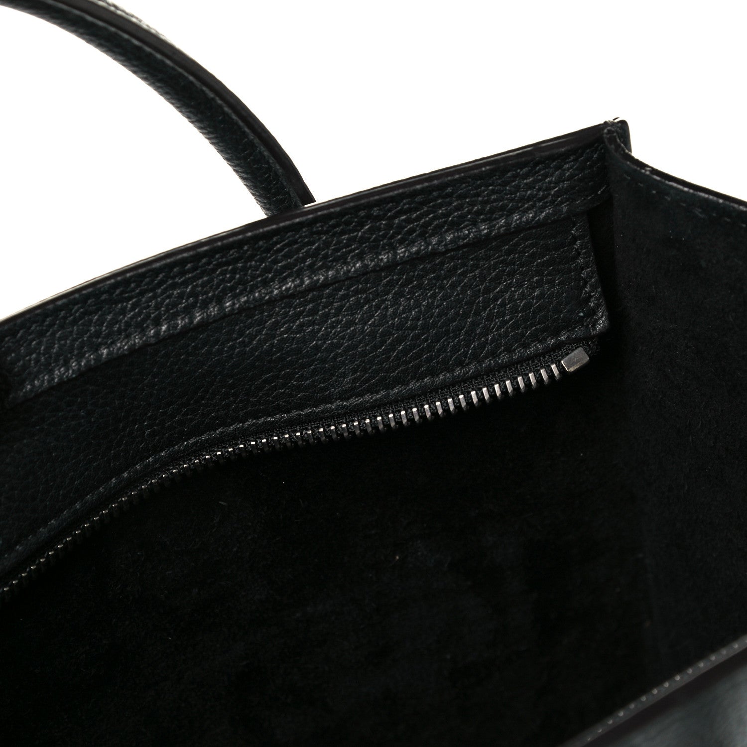 Celine Drummed Calfskin Nano Luggage Black 15 of 16