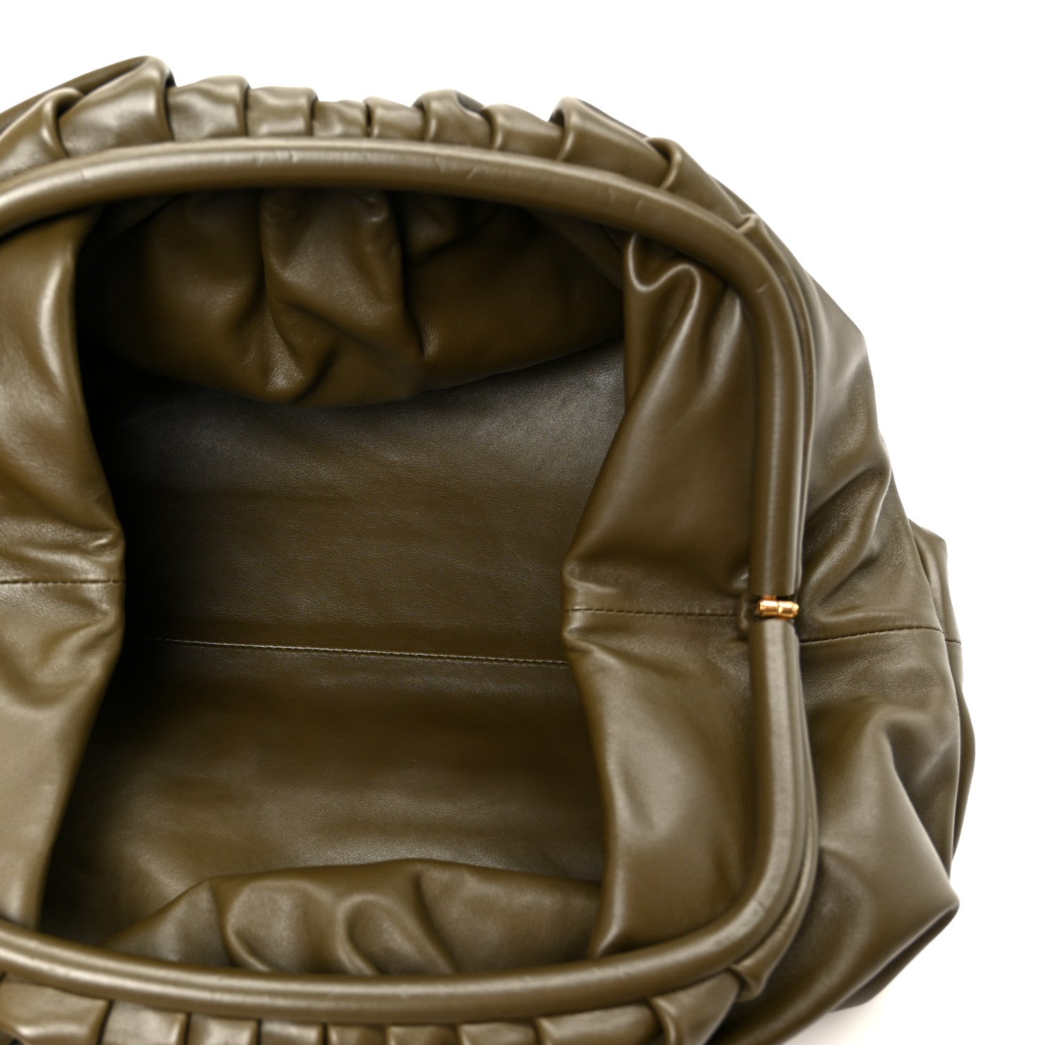 Bottega Veneta Smooth Butter Calf The Pouch Oversized Clutch Mustard 4 of 11