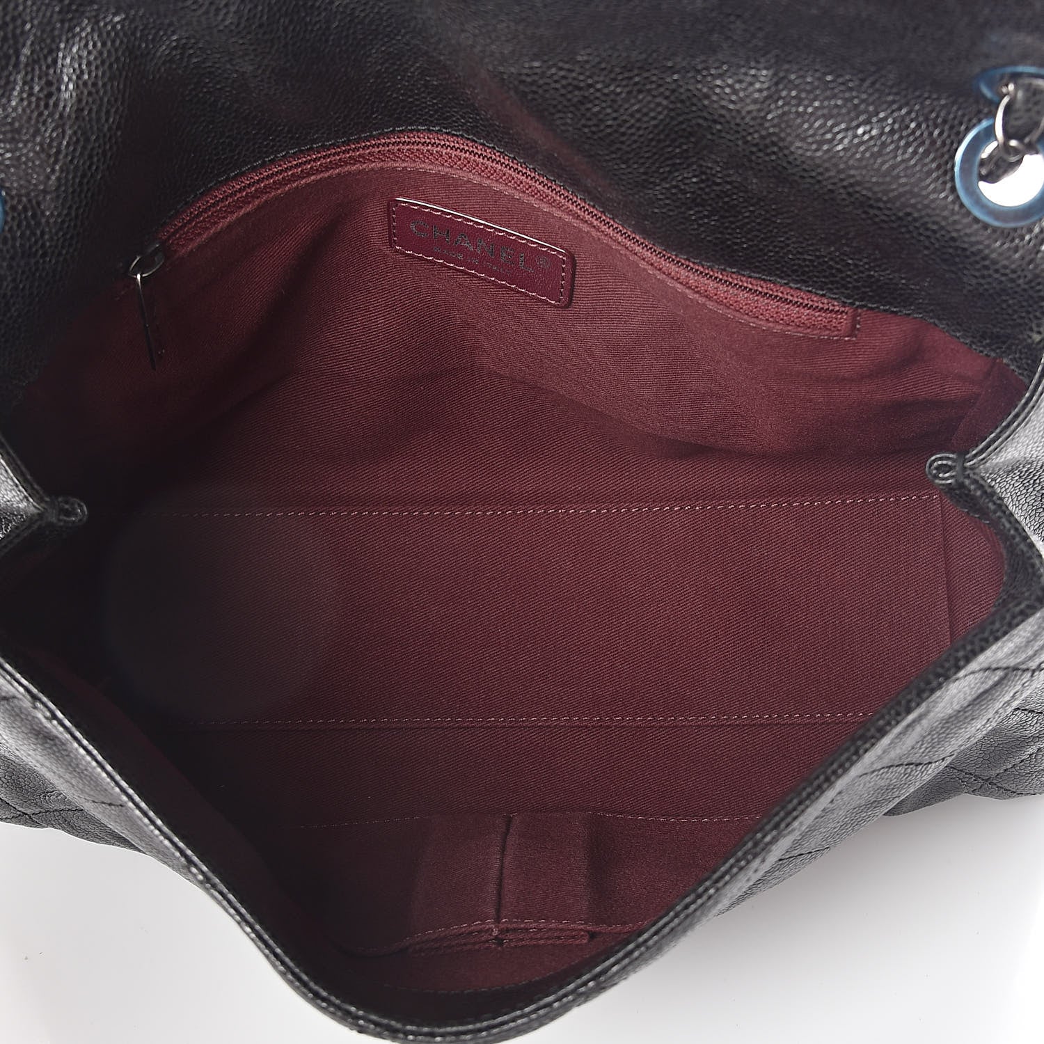 Chanel Crumpled Grained Calfskin Jumbo CC Crave Flap Black 5 of 10