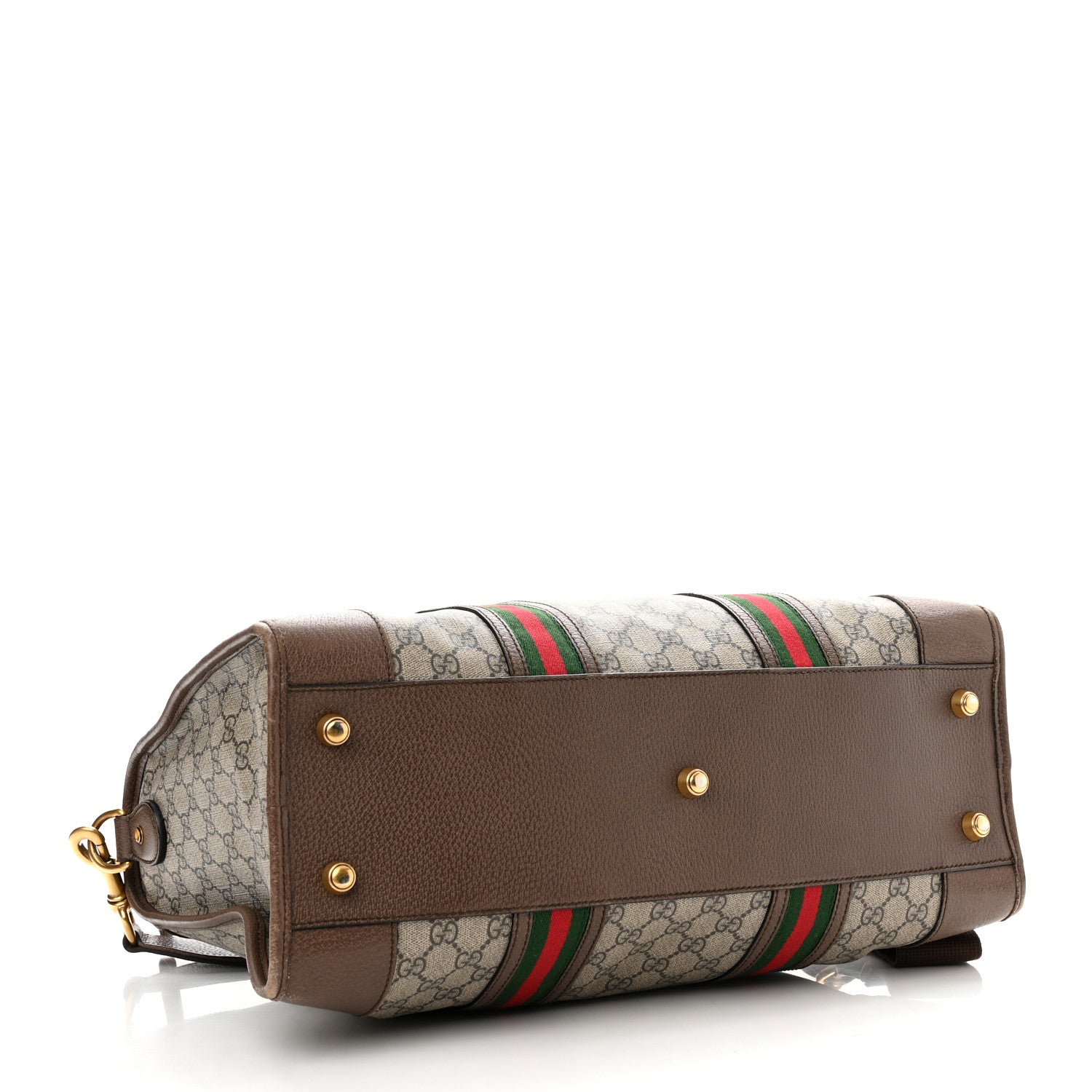 Gucci Soft GG Supreme Monogram Web Neo Vintage Duffle Bag Beige New Acero Crop 4 of 19