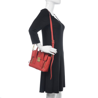 3.1 Phillip Lim Textured Calfskin Mini Pashli Satchel Red 2 of 10
