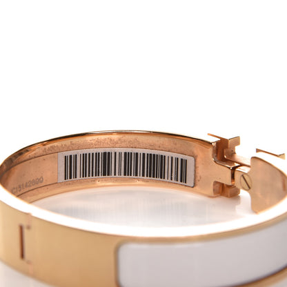 Hermes Enamel Narrow Clic Clac H Bracelet PM White 8 of 8