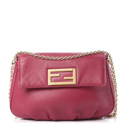 Fendi Nappa Fendista Pouchette Crossbody Fuxia Scuro 1 of 18