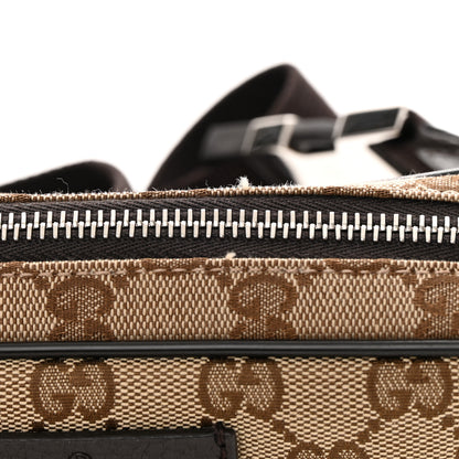 Gucci Monogram Dollar Calfskin Belt Bag Beige Ebony Testa di Moro Marrone Scuro 11 of 13