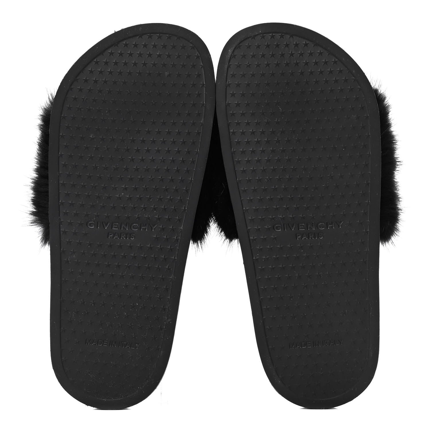 Givenchy Mink Rubber Slide Sandals 35 Black 4 of 4
