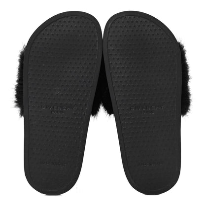 Givenchy Mink Rubber Slide Sandals 35 Black 4 of 4