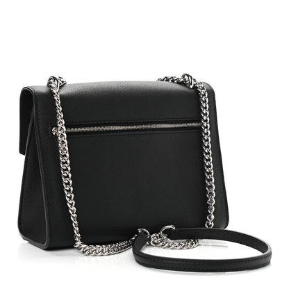 Louis Vuitton Soft Calfskin Mylockme Chain Bag BB Black 3 of 11