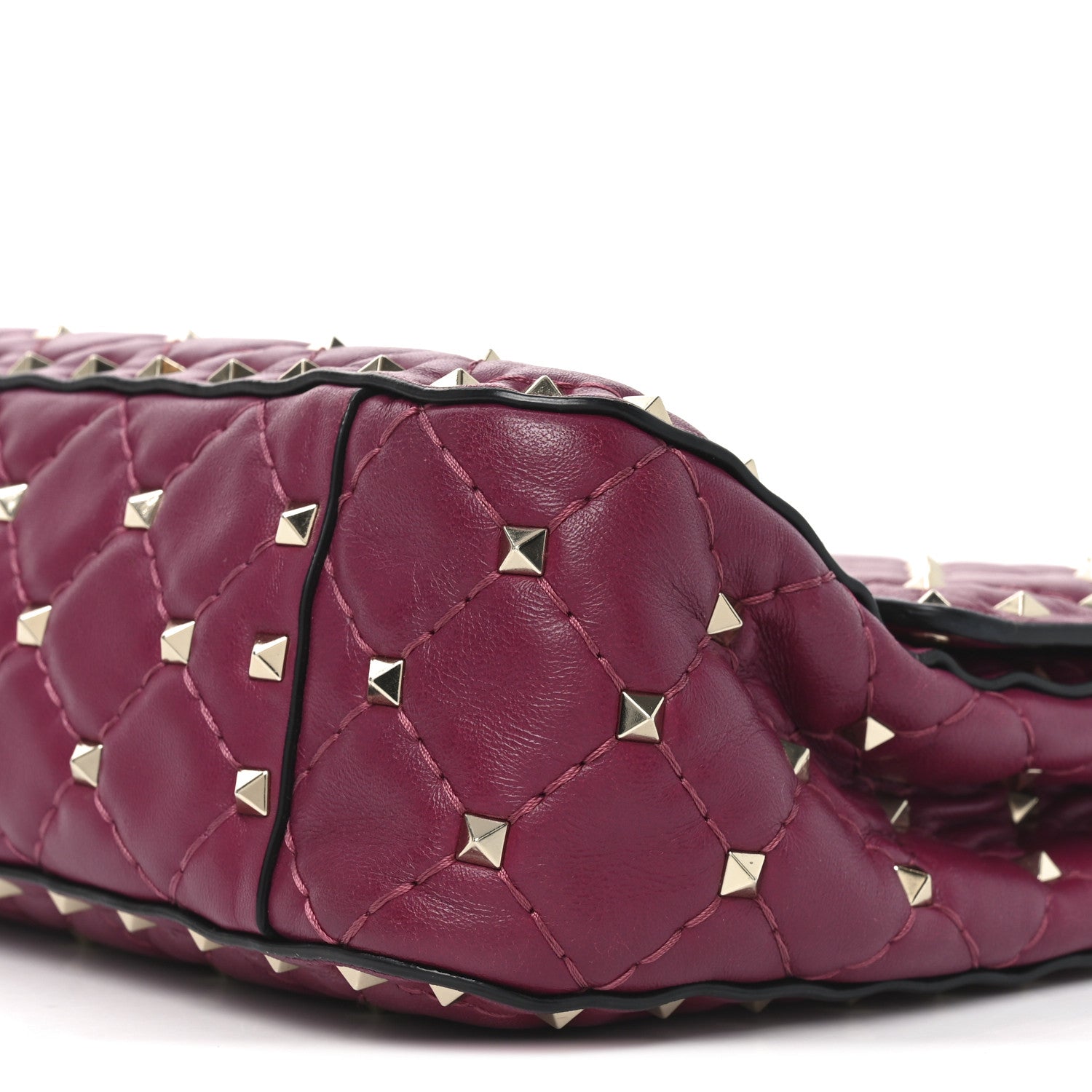 Valentino Garavani Nappa Medium Rockstud Spike Shoulder Bag Camelia 8 of 8