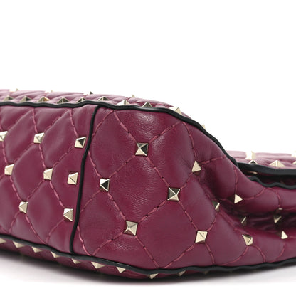 Valentino Garavani Nappa Medium Rockstud Spike Shoulder Bag Camelia 8 of 8