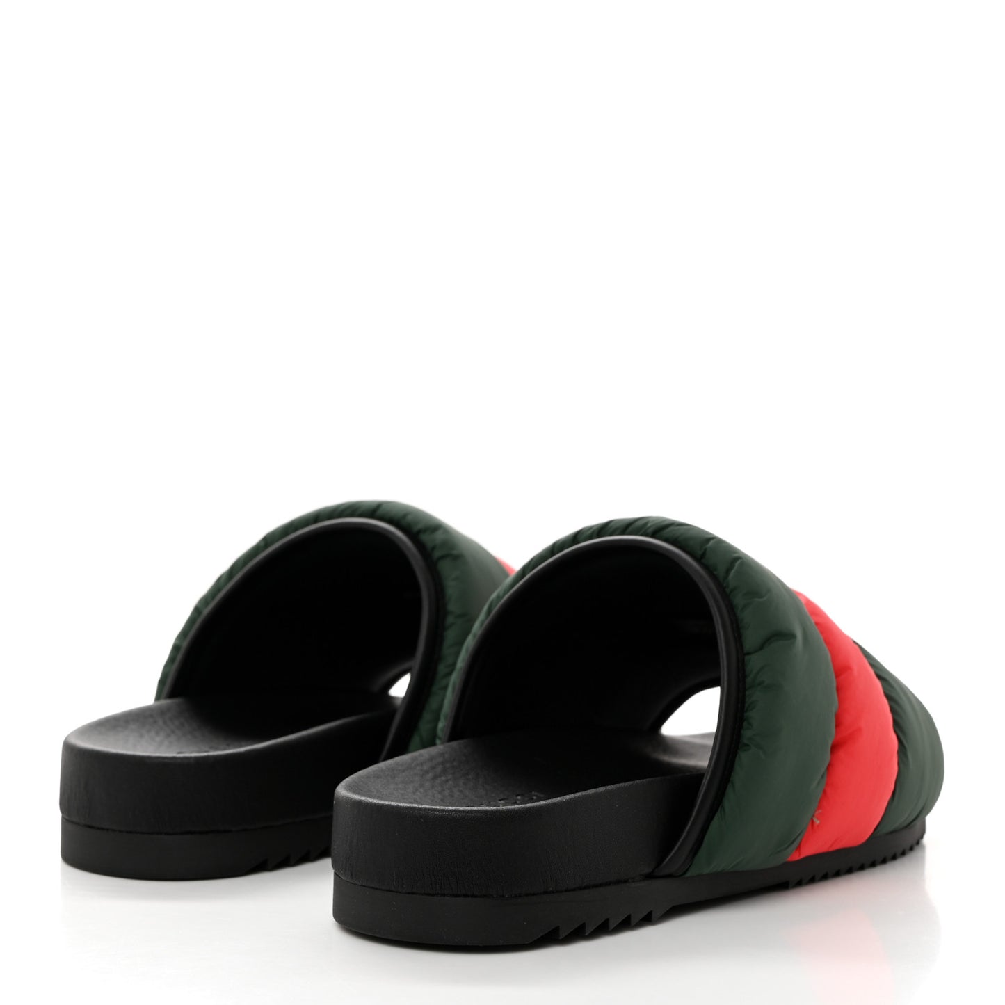 Nylon Web Womens Slide Sandals 36 Black Green Red