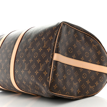 Louis Vuitton Monogram Keepall Bandouliere 55 9 of 10