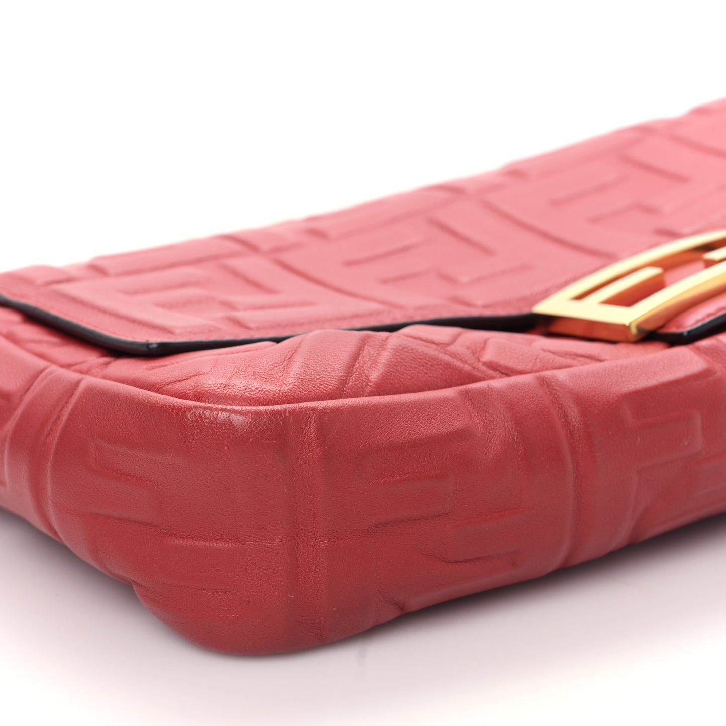 Nappa FF 1974 Embossed Baguette Fragola