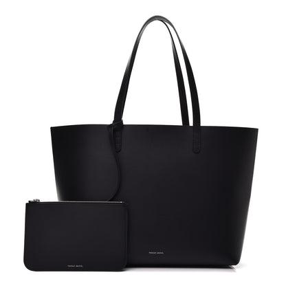Mansur Gavriel Calfskin Large Shopping Tote Black Flamma 1 of 9