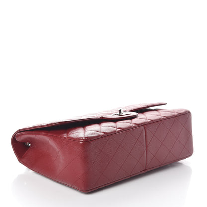 Chanel Caviar Quilted Jumbo Single Flap Red 4 of 10