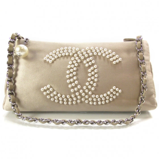 Chanel Satin Pearl CC Evening Bag 1 of 12