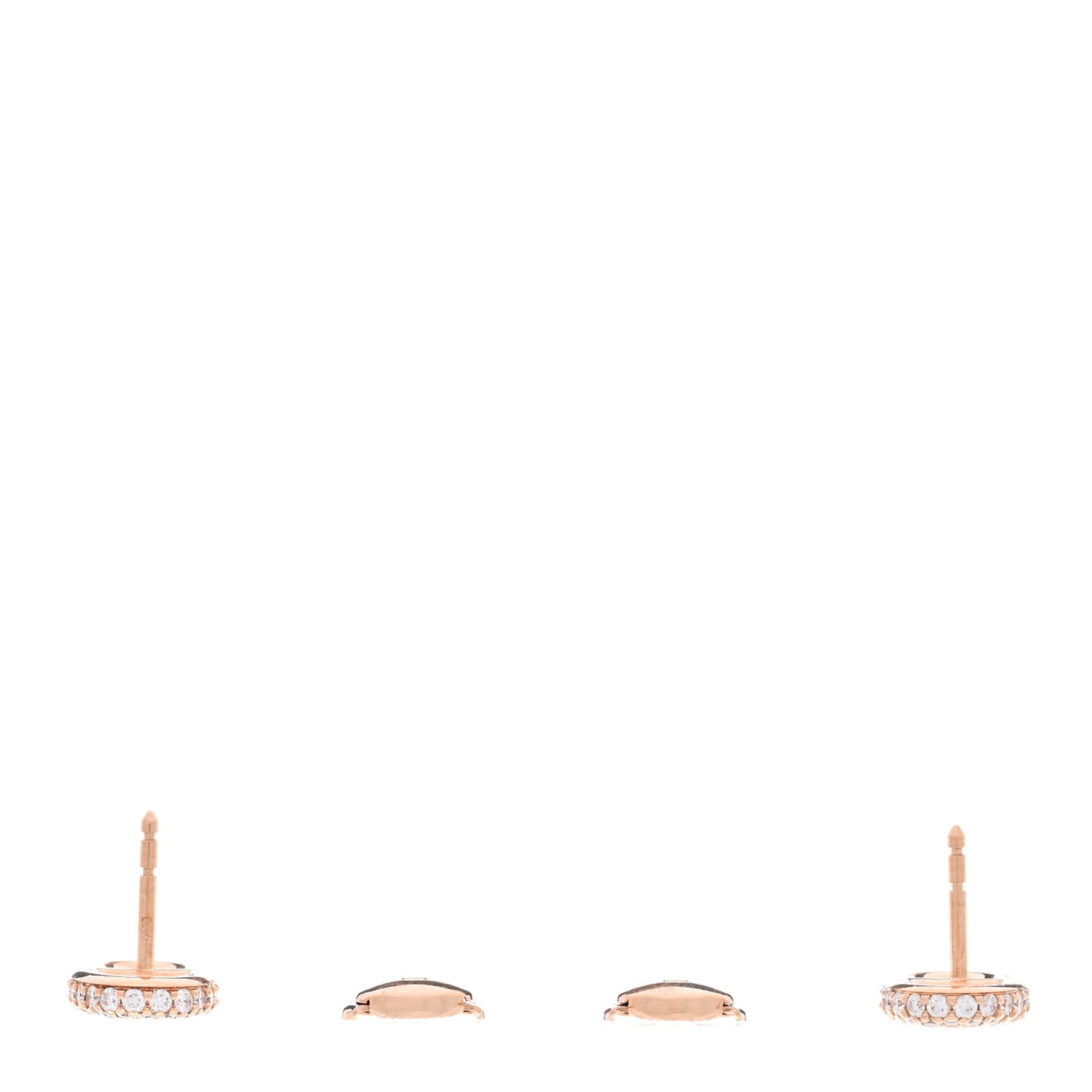 18K Rose Gold Diamond New Farandole Earrings