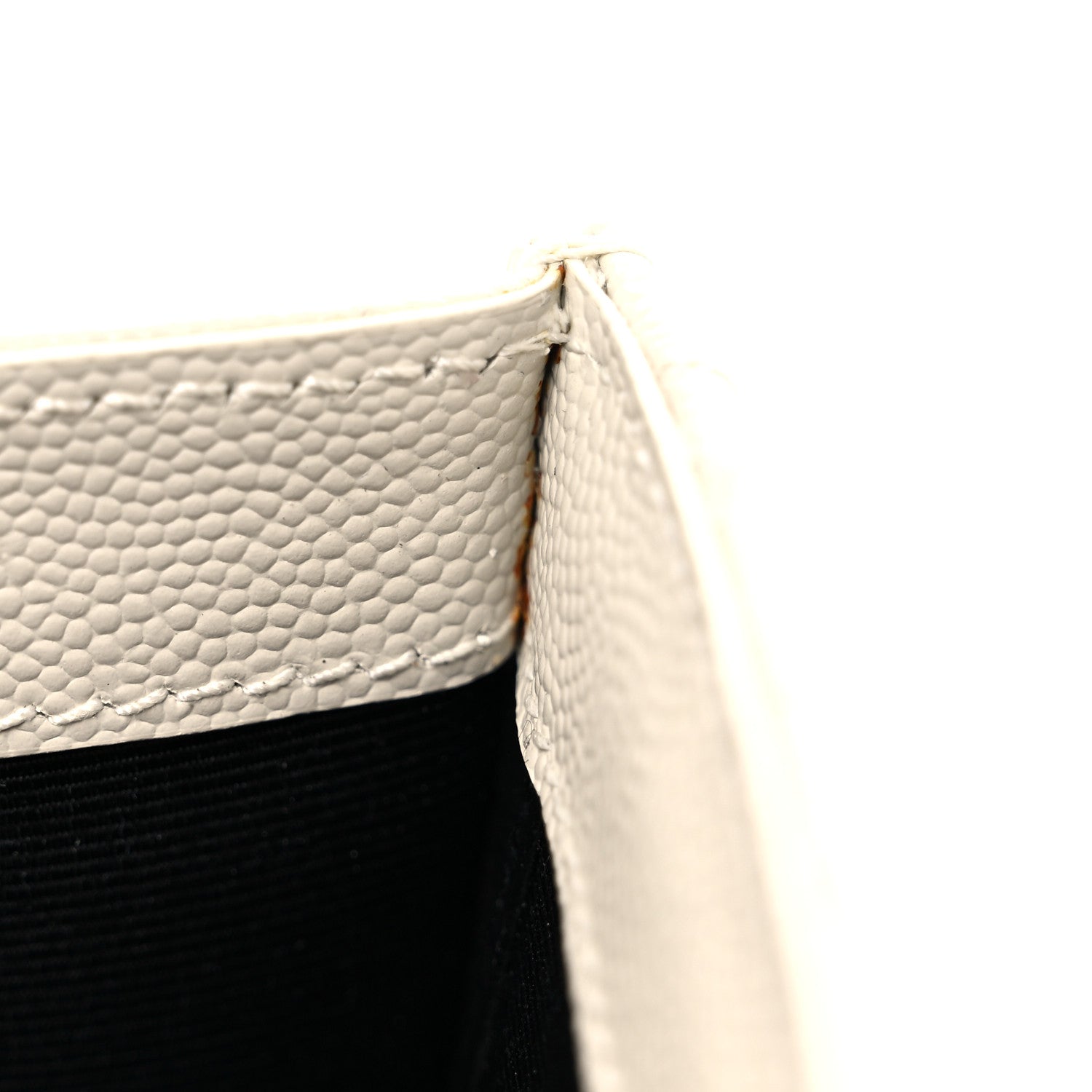 Saint Laurent Grain De Poudre Textured Mixed Matelasse Triquilt Small Monogram Satchel Crema Soft 13 of 16