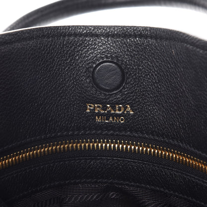 Prada Vitello Daino Tote Black 6 of 8