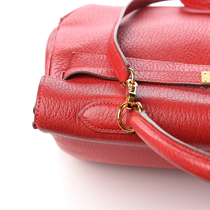 Hermes Chevre De Coromandel Kelly Retourne 35 Rouge Vif 30 of 32