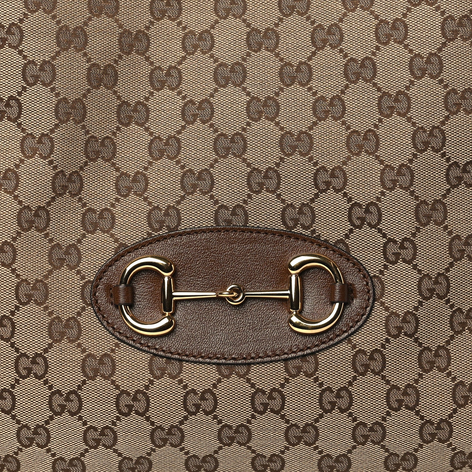 Gucci Monogram Horsebit 1955 Tote Bag Beige Brown Sugar 8 of 10