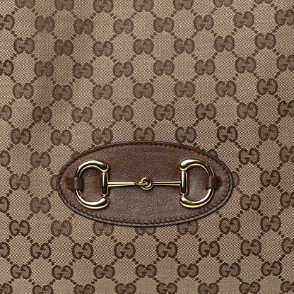 Gucci Monogram Horsebit 1955 Tote Bag Beige Brown Sugar 8 of 10