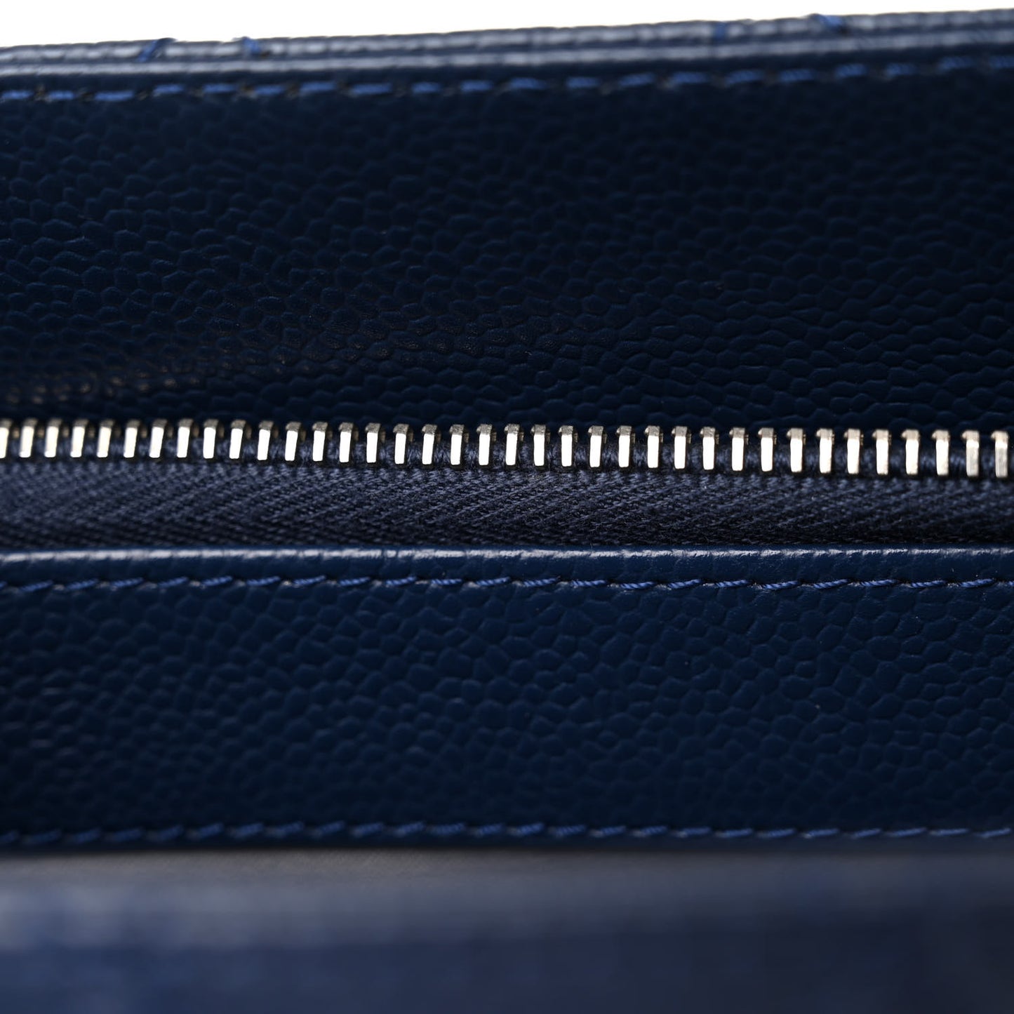 Caviar Quilted Grand Shopping Tote GST Dark Navy Blue
