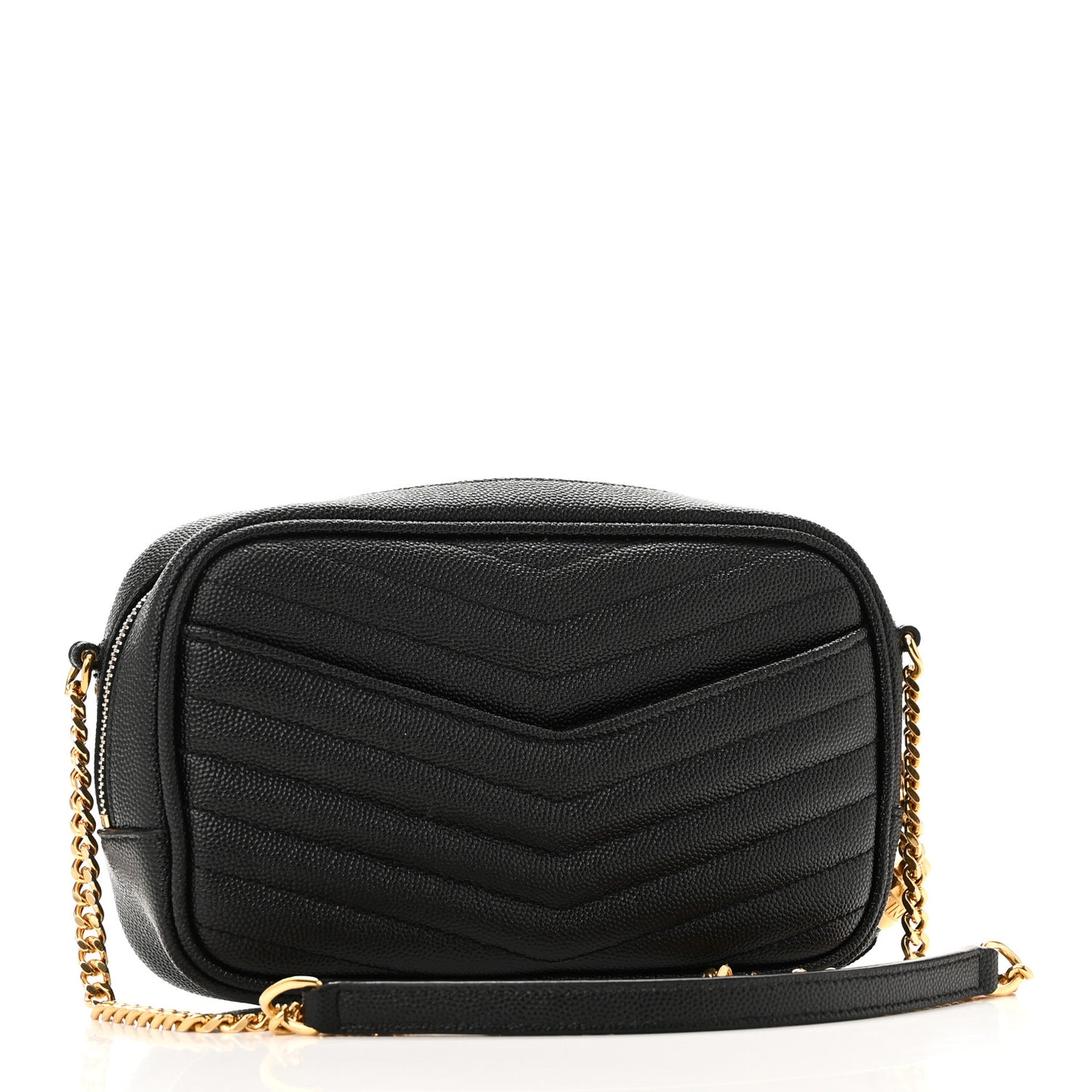 Grain De Poudre Matelasse Monogram Mini Lou Camera Bag Black