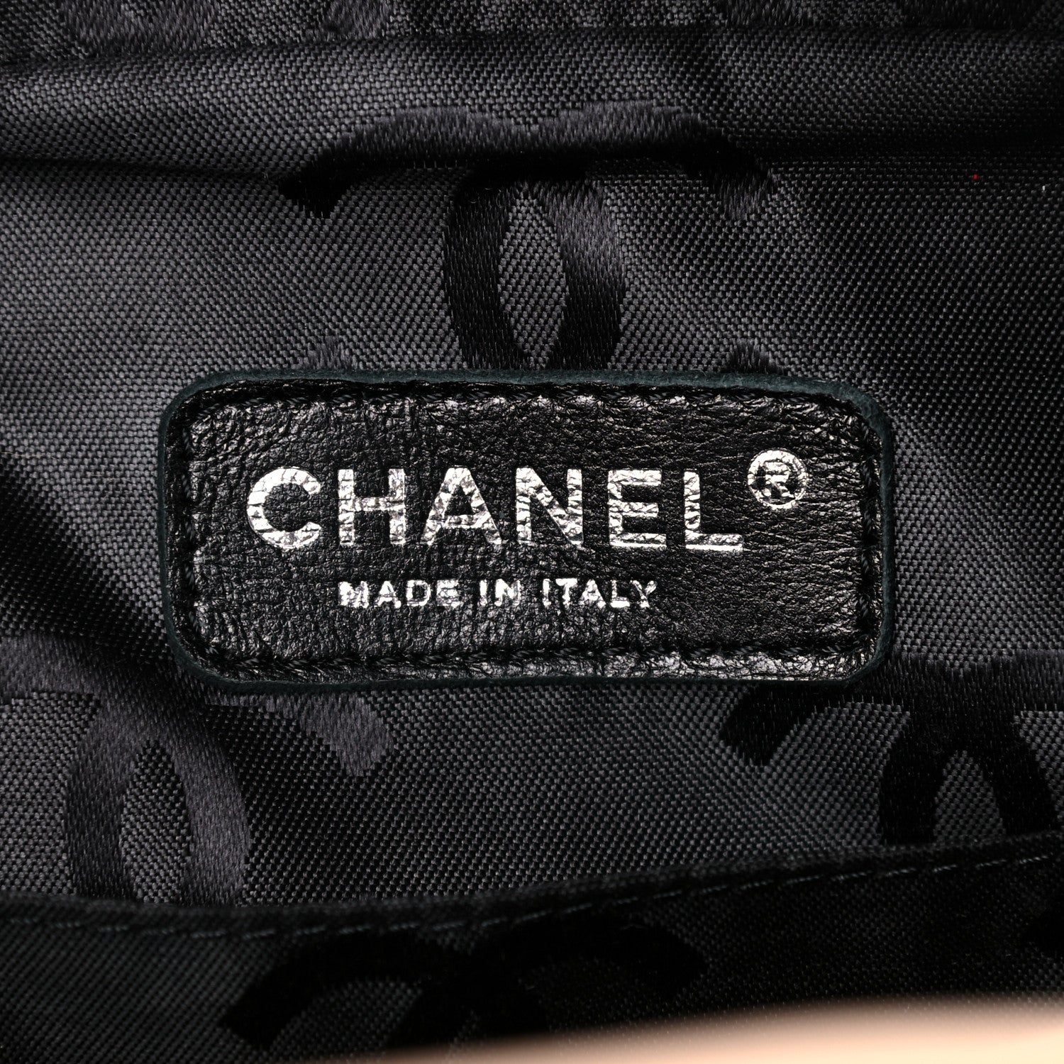 Chanel Calfskin Quilted Large Cambon Multipocket Reporter Beige Black 6 of 17