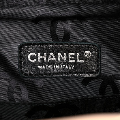 Chanel Calfskin Quilted Large Cambon Multipocket Reporter Beige Black 6 of 17