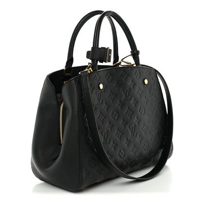 Louis Vuitton Empreinte Montaigne MM Black 3 of 9