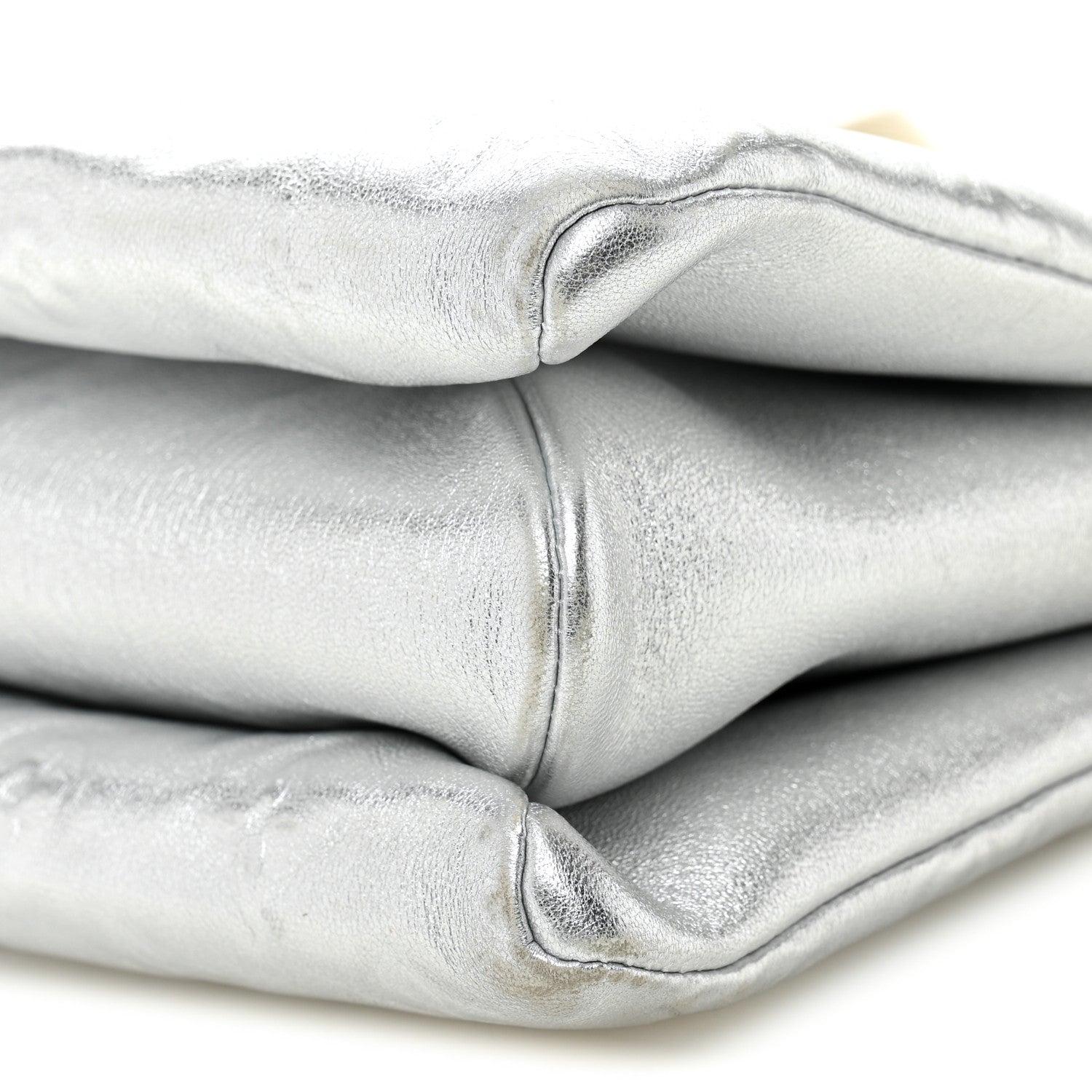 Louis Vuitton Metallic Lambskin Embossed Monogram Coussin PM Silver 11 of 13