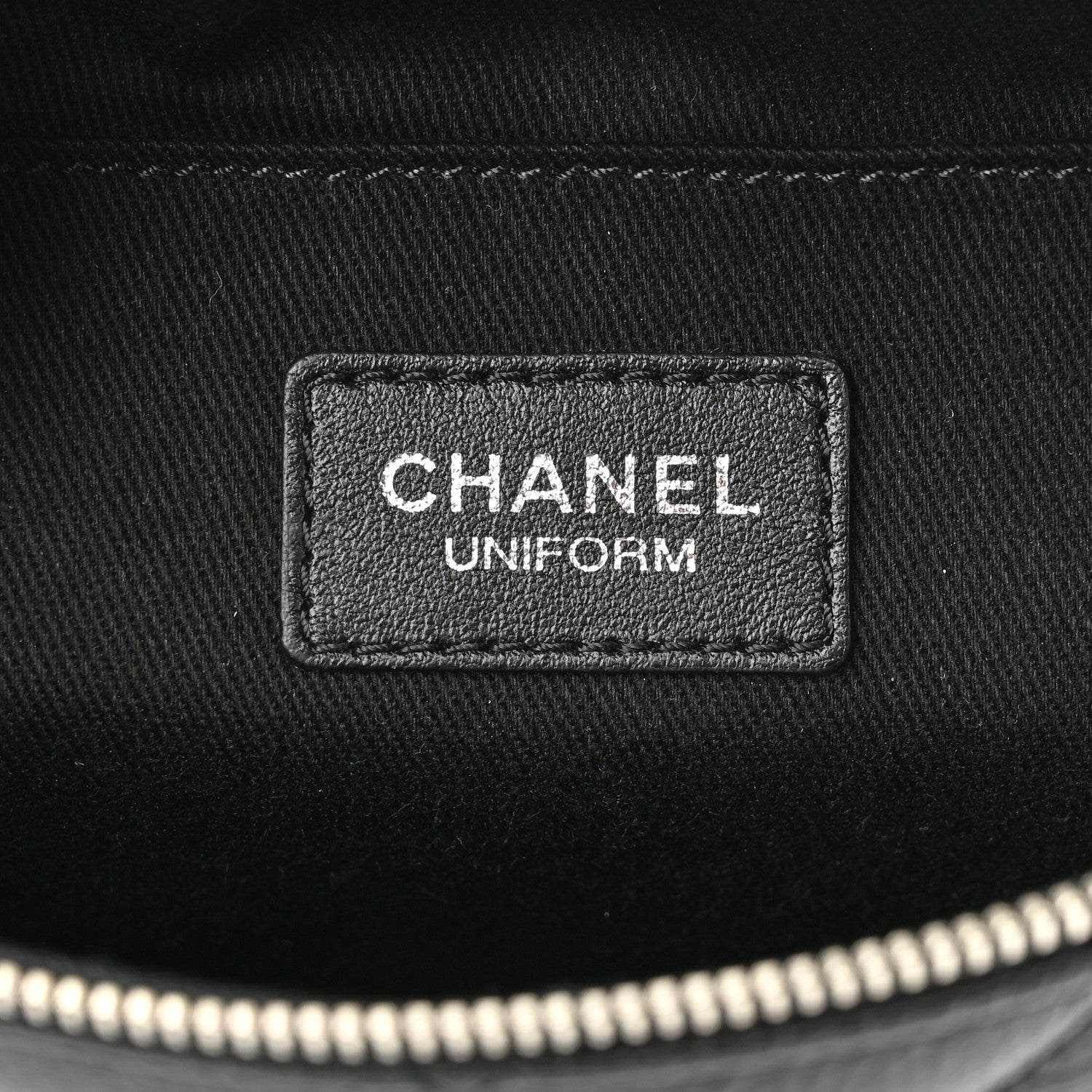 Chanel Grained Calfskin Quilted Waist Belt Bag Black 6 of 10