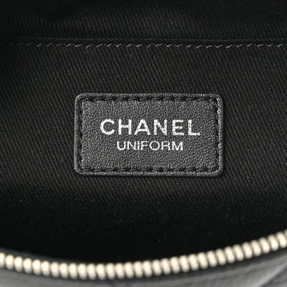 Chanel Grained Calfskin Quilted Waist Belt Bag Black 6 of 10