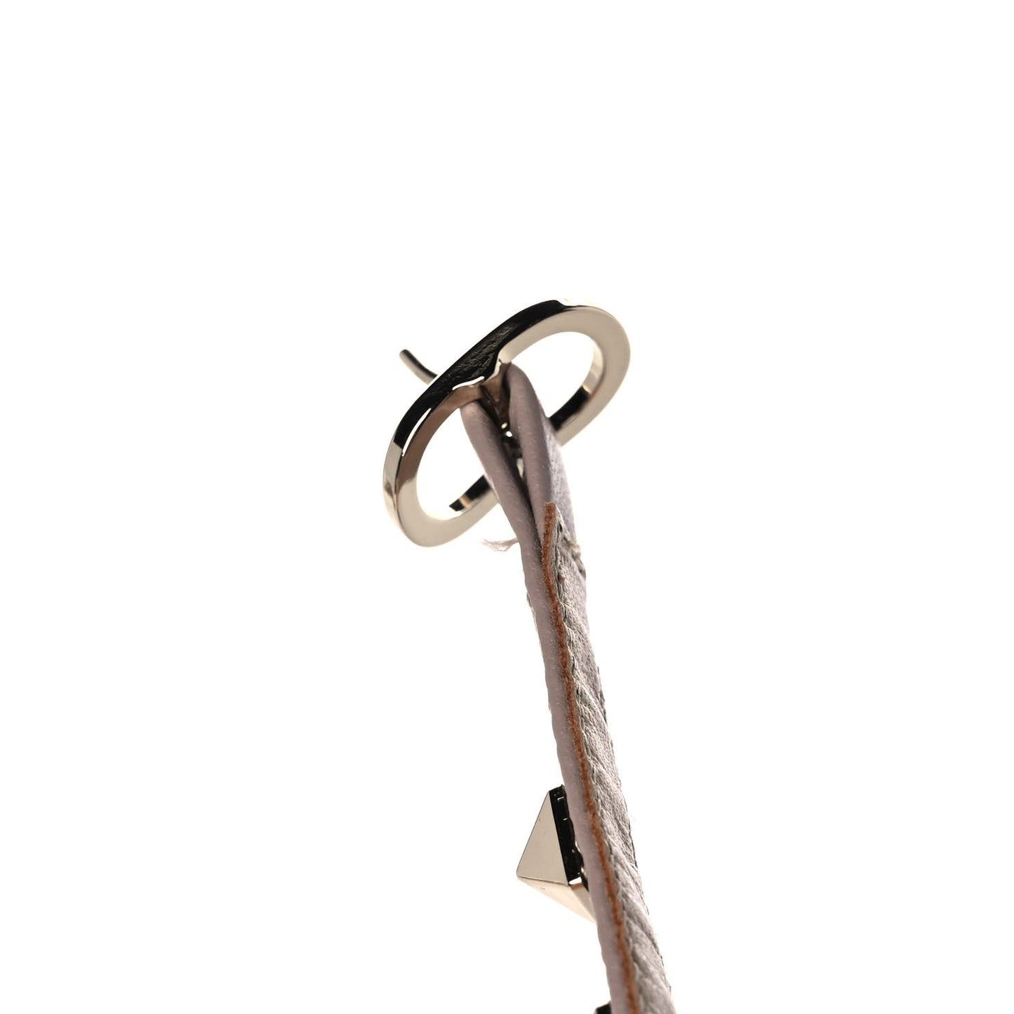 Nappa Rockstud Ankle Strap Low Heel Pumps 39 Poudre