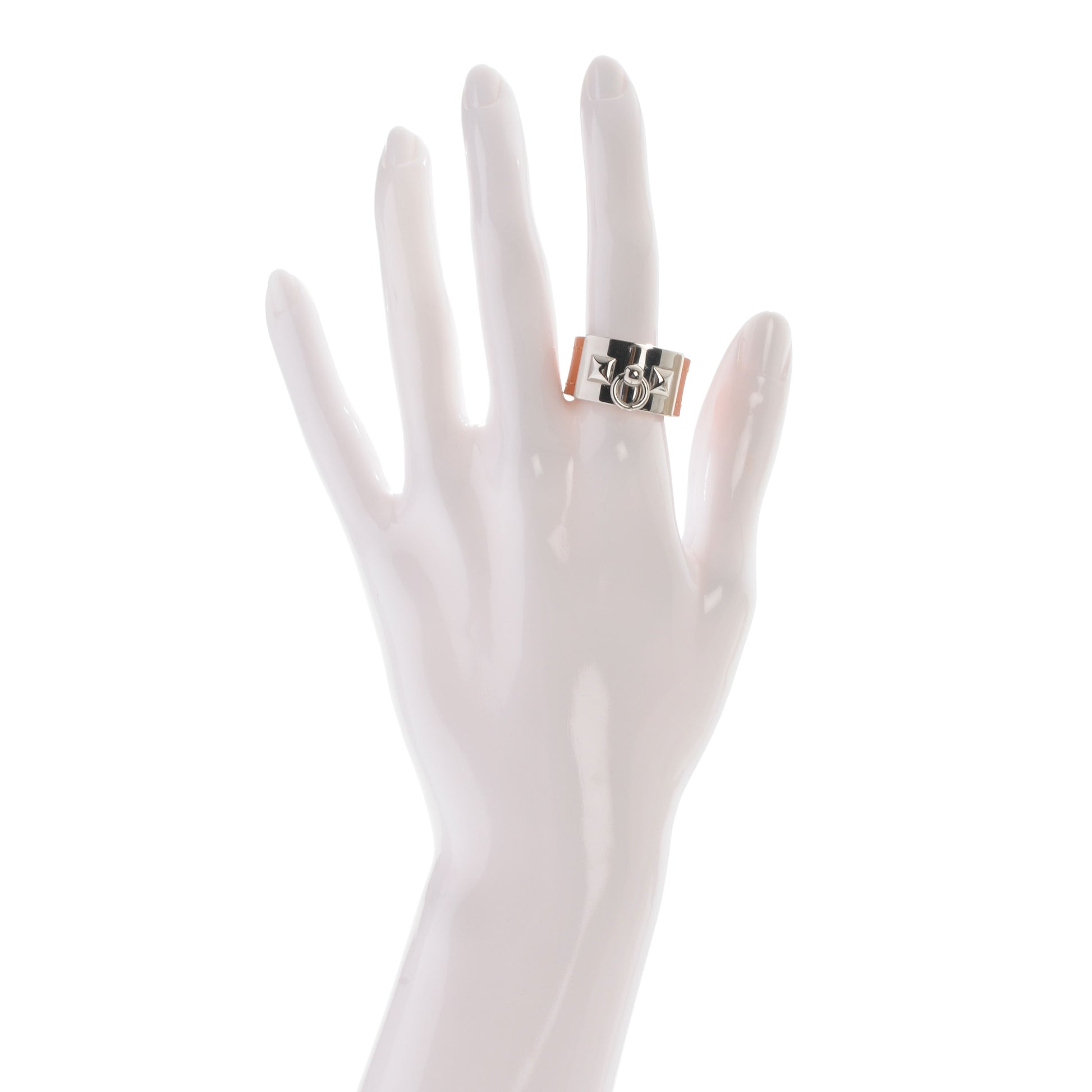 Hermes Mens Chamonix Collier De Chien Ring XL 11 Orange 2 of 7