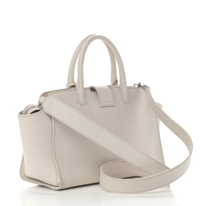 Saint Laurent Smooth Calfskin Heart Embroidered Baby Monogram Downtown Cabas New Milk 3 of 20