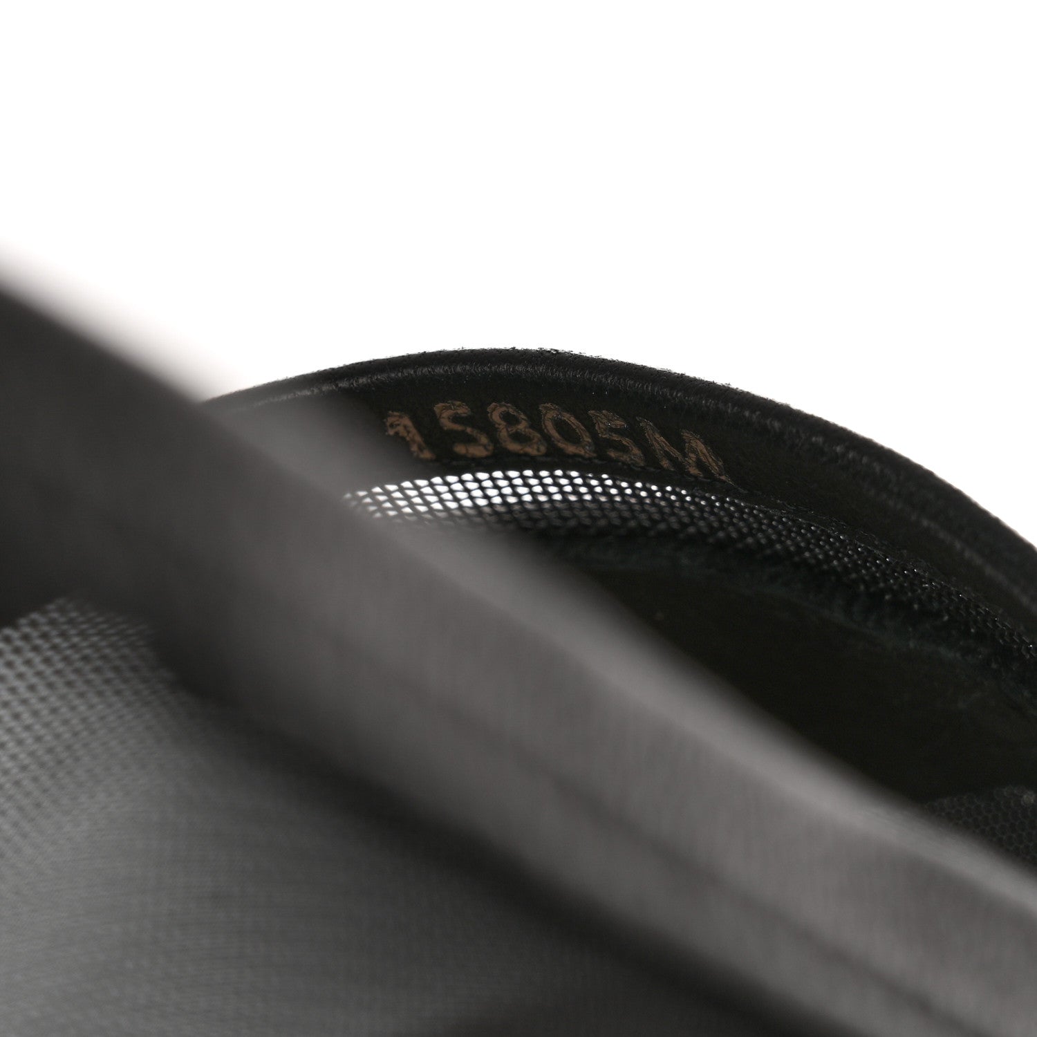 Prada Rete Nappa Metal Triangle Logo 20mm Espadrilles 36 Black 6 of 8