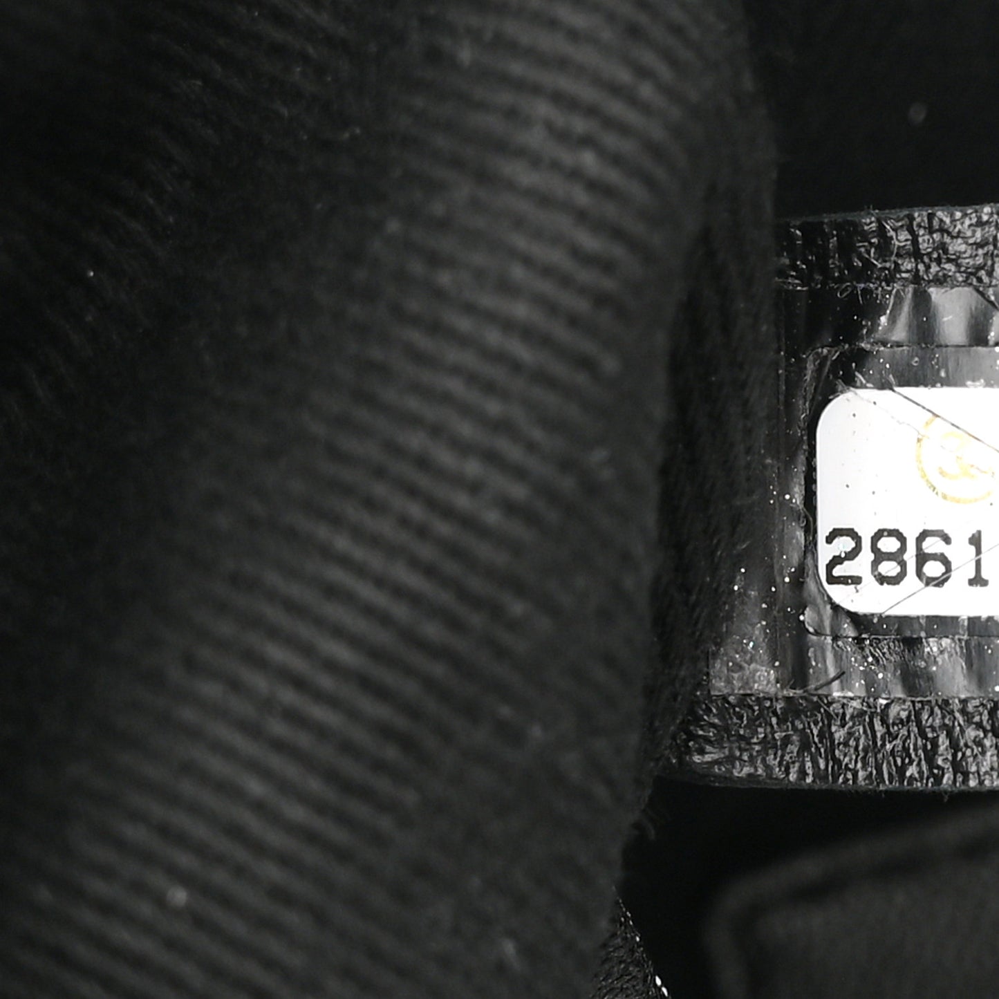 Grained Calfskin Quilted Waist Belt Bag Black