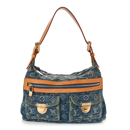 Louis Vuitton Monogram Denim Baggy PM Blue 1 of 9