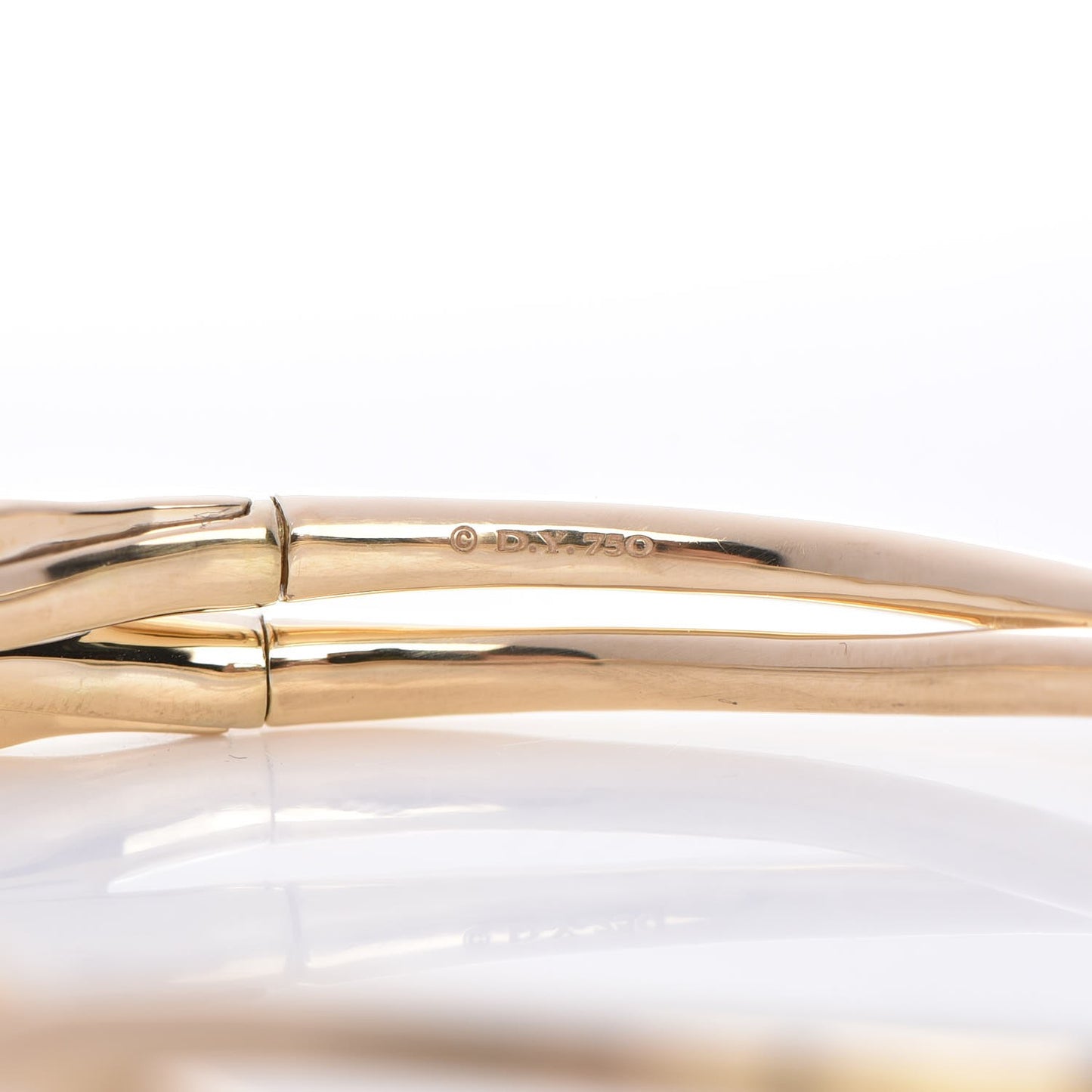 18K Yellow Gold Continuance Center Twist Bracelet