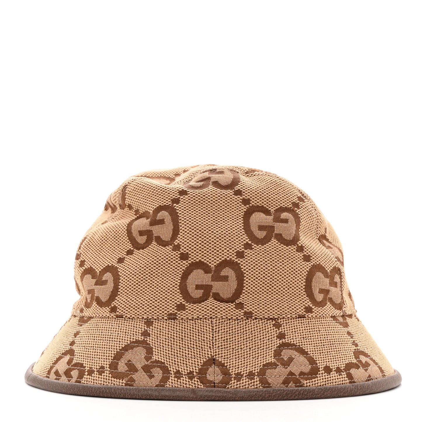 Monogram Jumbo GG Bucket Hat L Camel Ebony New Acero