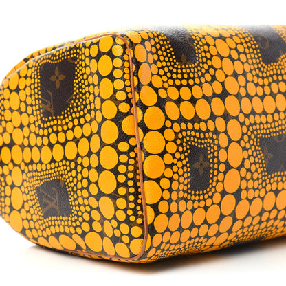 Louis Vuitton Monogram Kusama Town Speedy 30 Yellow 9 of 10