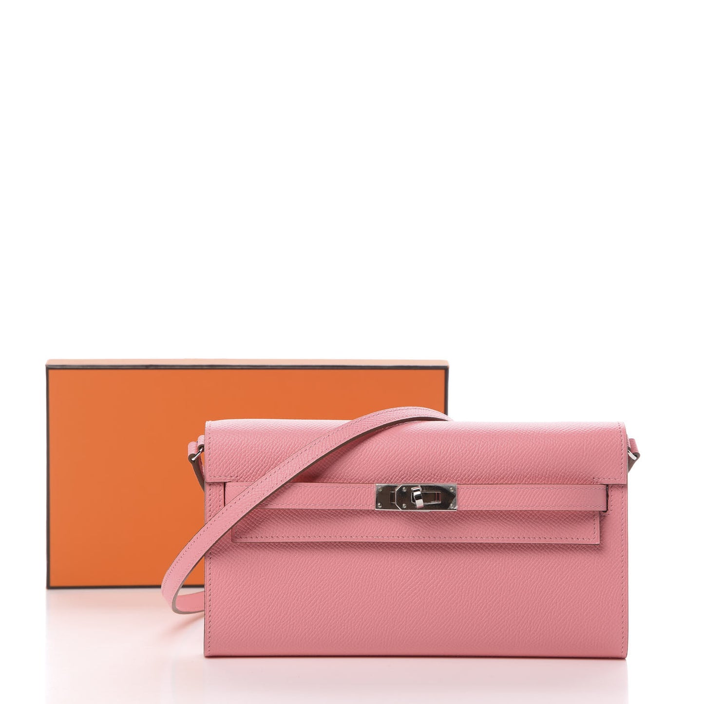 Epsom Kelly Wallet To Go Rose Confetti