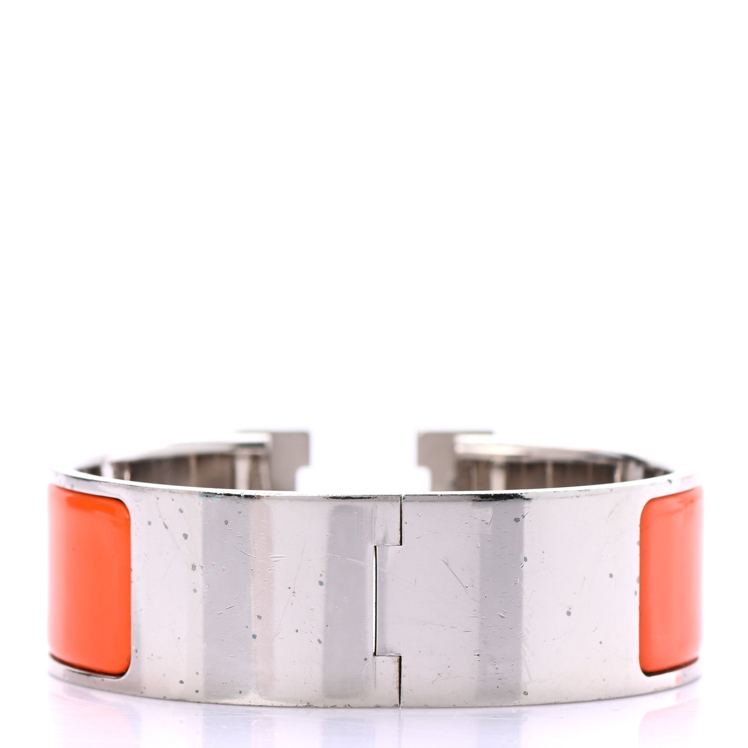Hermes Enamel Wide Clic Clac H Bracelet PM Orange 3 of 5